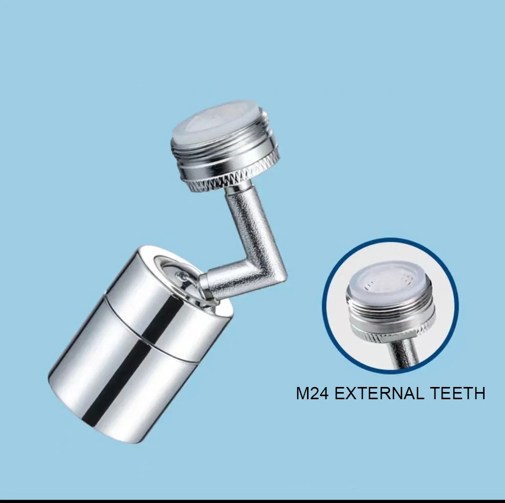 Anti-splash head shower head faucet extender rotatable spout head kitchen basin faucet 720 degree aerator 3