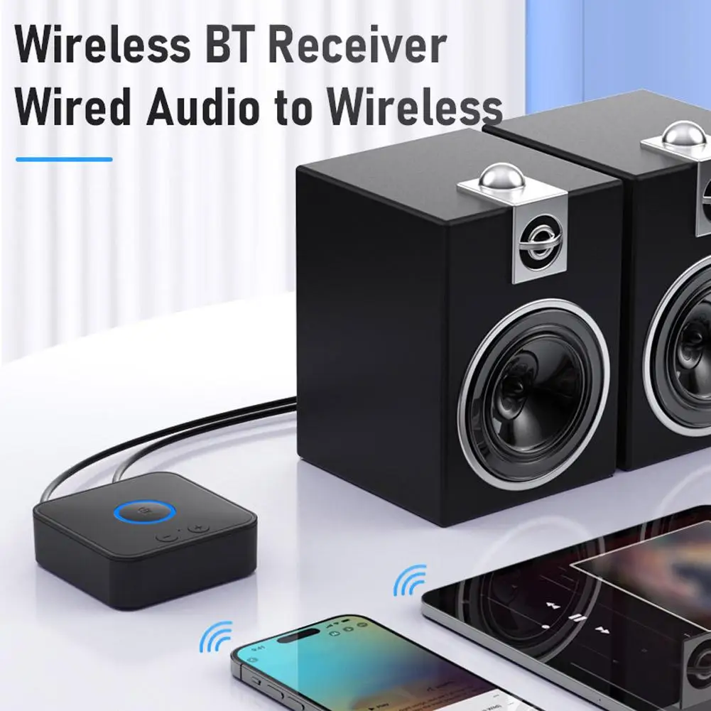 블루투스 6.0 오디오 수신기 송신기 3.5mm 잭 2RCA HIFI 음악 듀얼 스트림 무선 어댑터 자동차 스피커 PC 도매