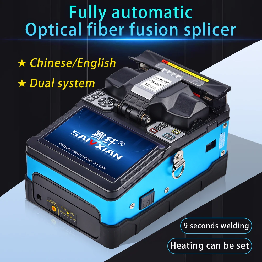 MAYTO High Quality FS-60F Fully Automatic Fiber Optic Welding Splicing Machine Fiber Optic Fusion Splicer 20g 30g 50g 100g welding solder wire high purity low fusion spot 0 8mm 1 0mm 2% rosin soldering wire roll no clean tin