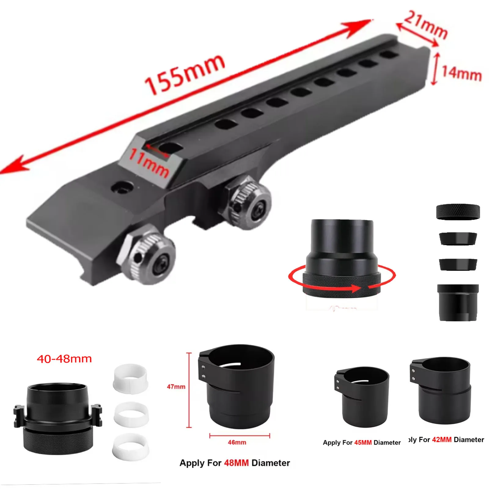 Henbaker CY789 refractive lens Lente refrativa diameter