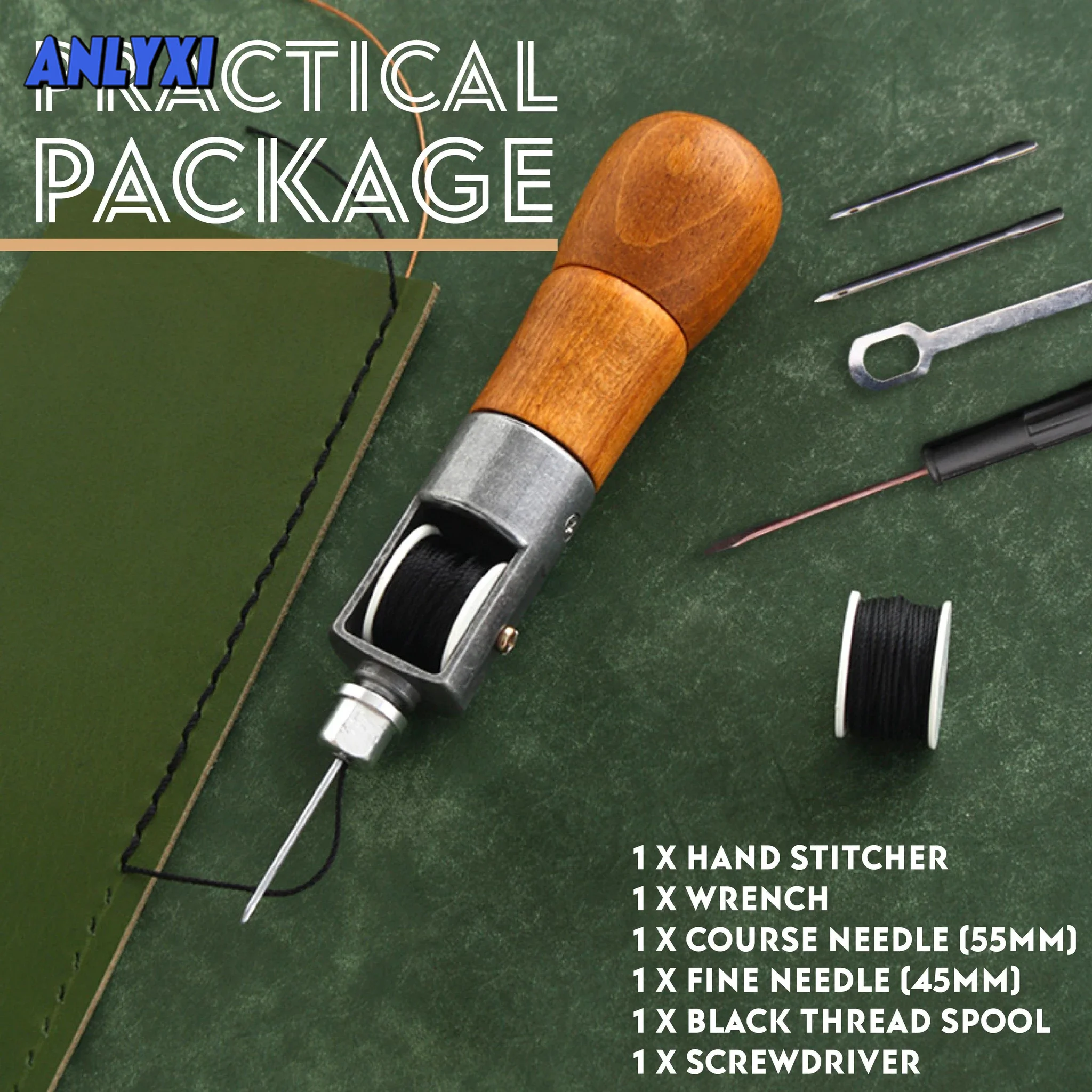 Filo Cerato Per Macchina Da Cucire A Mano Fai-Da-Te Per Strumento Per Cucire In Pelle Pelle Strisce Per Cintura Con Cuciture Per Bordi Artigianali In 