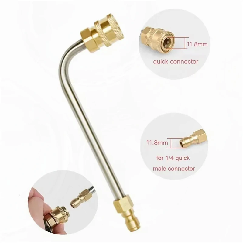 1/4 Quick Connect High Pressure Car Wash Elbow – 90 Degree Extension Rod Manufacturer Wholesale – Right Angle Nozzle for Pressur 6