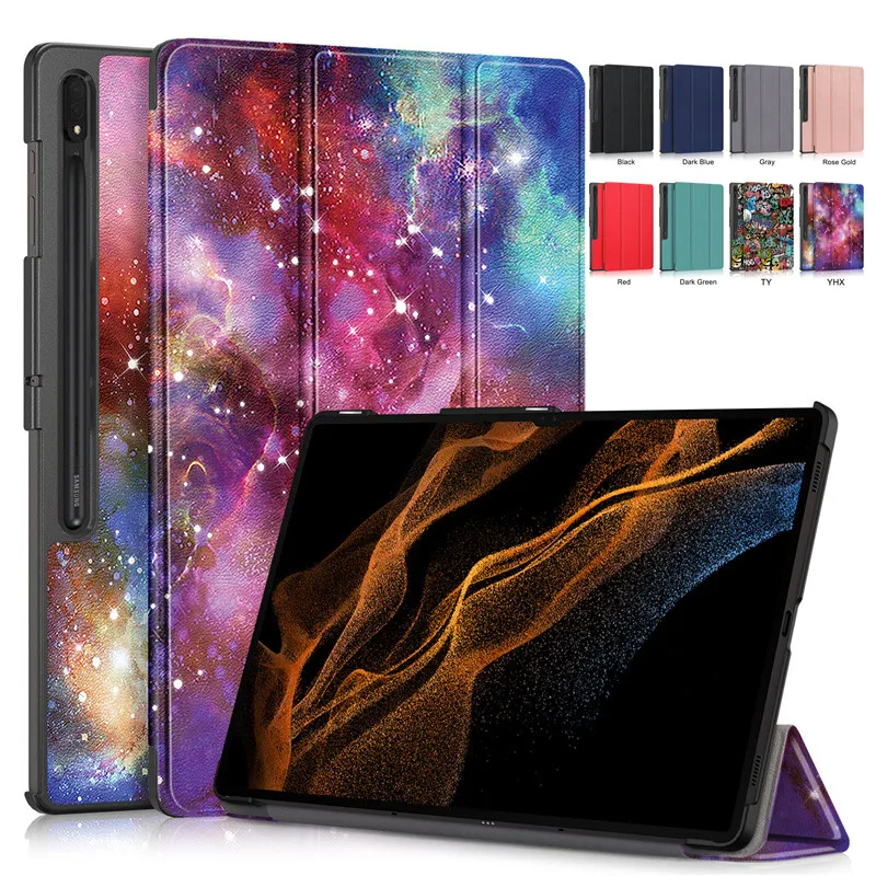 Custodia Per Samsung Galaxy Tab S9 Ultra 14.6 Smart Cover Magnetica Per Samsung Tab S9 Ultra Tablet Case Sm-X910 Sm-X916B Sm-X918U