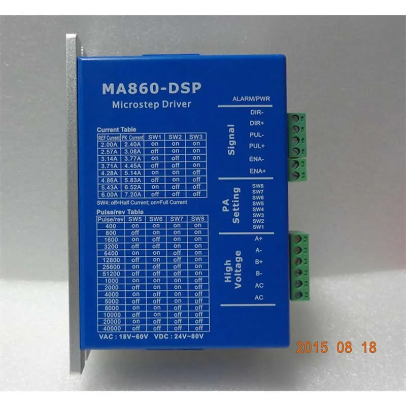 

MA860-DSP digital stepper driver can be used directly for MA860, M860 and DM860.