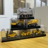 New Huina 1:80 Alloy Engineering Car Model Decoration Fun Alloy Children's and Boys Toy Car Model Acrylic Box Packaging 4