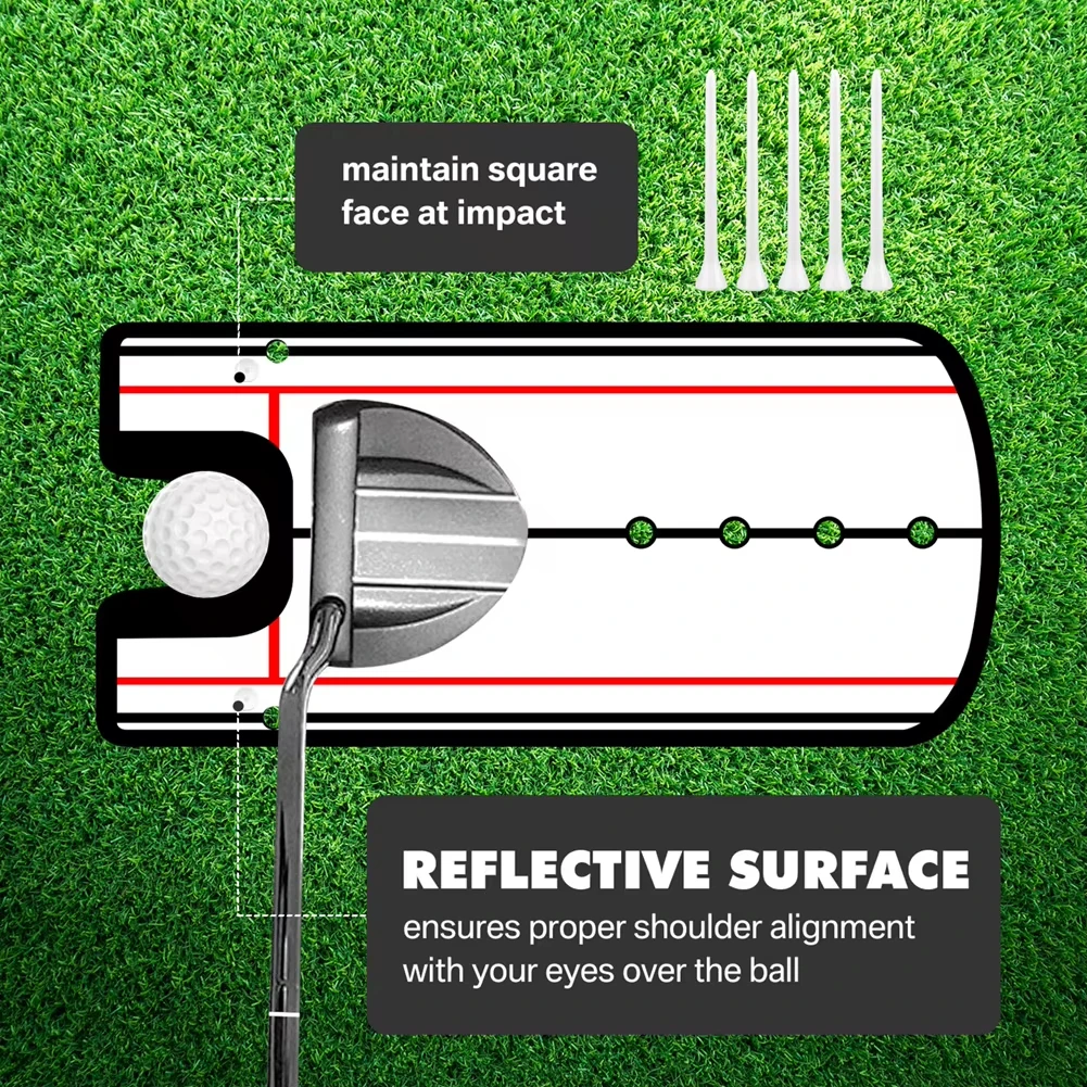 Golf Putting Mirror Alignment Training Aid 2