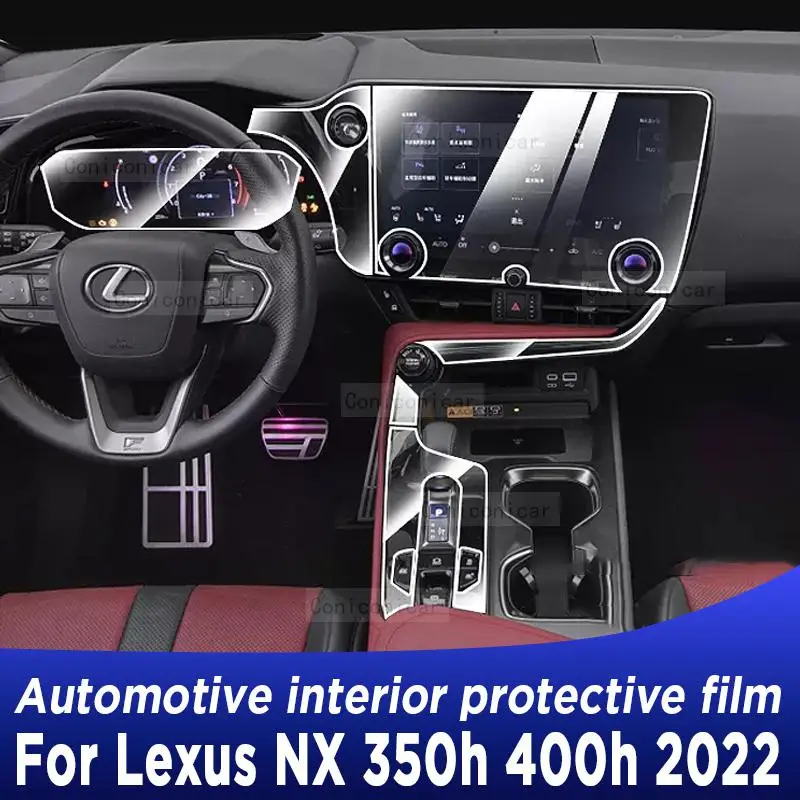 

For LEXUS NX 2022 Car Interior Center Console Transparent TPU Protective Film Anti-scratch Repair Film Accessories Refit