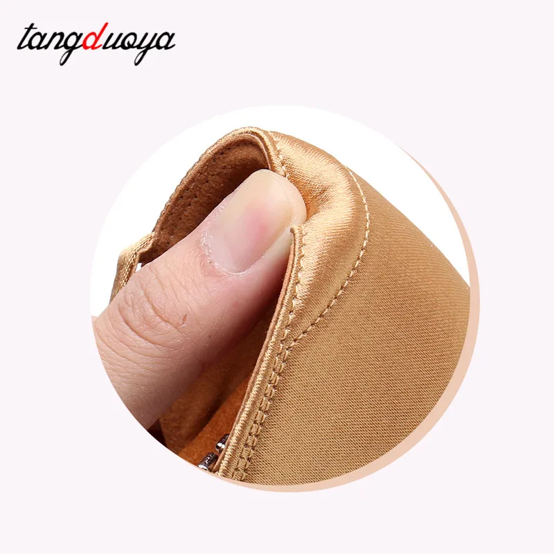 New women children Latin Dance Shoes High quality Ballroom Salsa Dancing Shoes Low Heels 3cm Tango Salsa indoor silk Dance Shoes 3