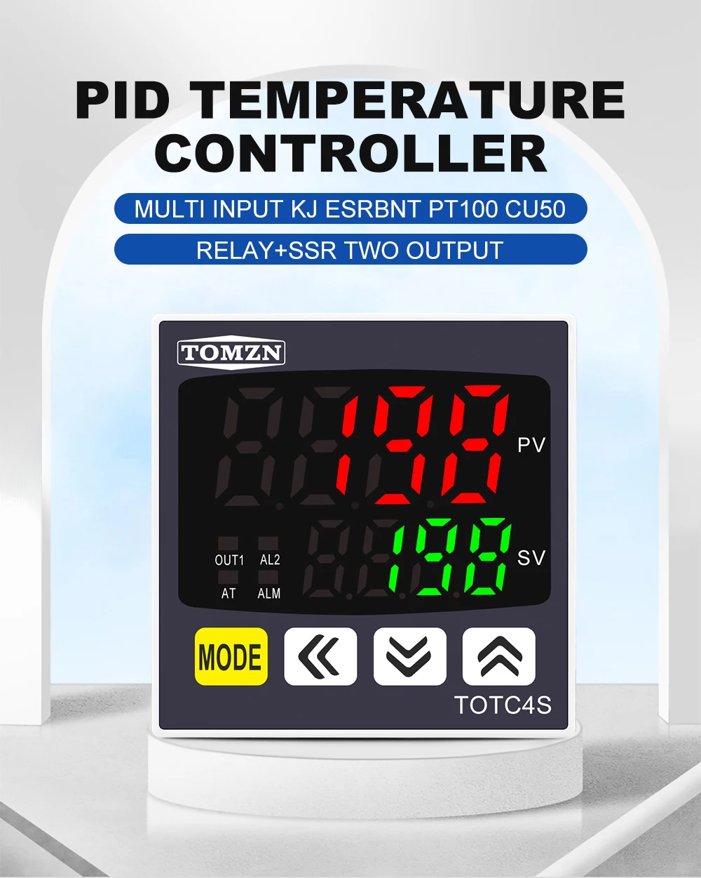 Digital PID Thermostat Dual Output Universal Input Temperature Controller Regula