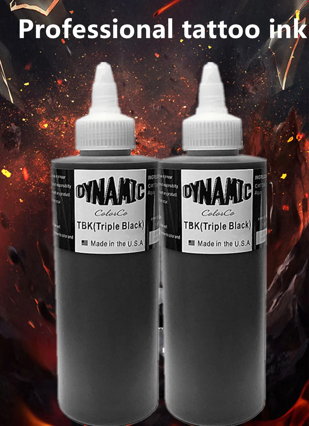 Dynamic Tattoo Ink Triple Black American Original Official Authentic 8oz  (240ml) Makeup Supplies Professional Pigment - AliExpress