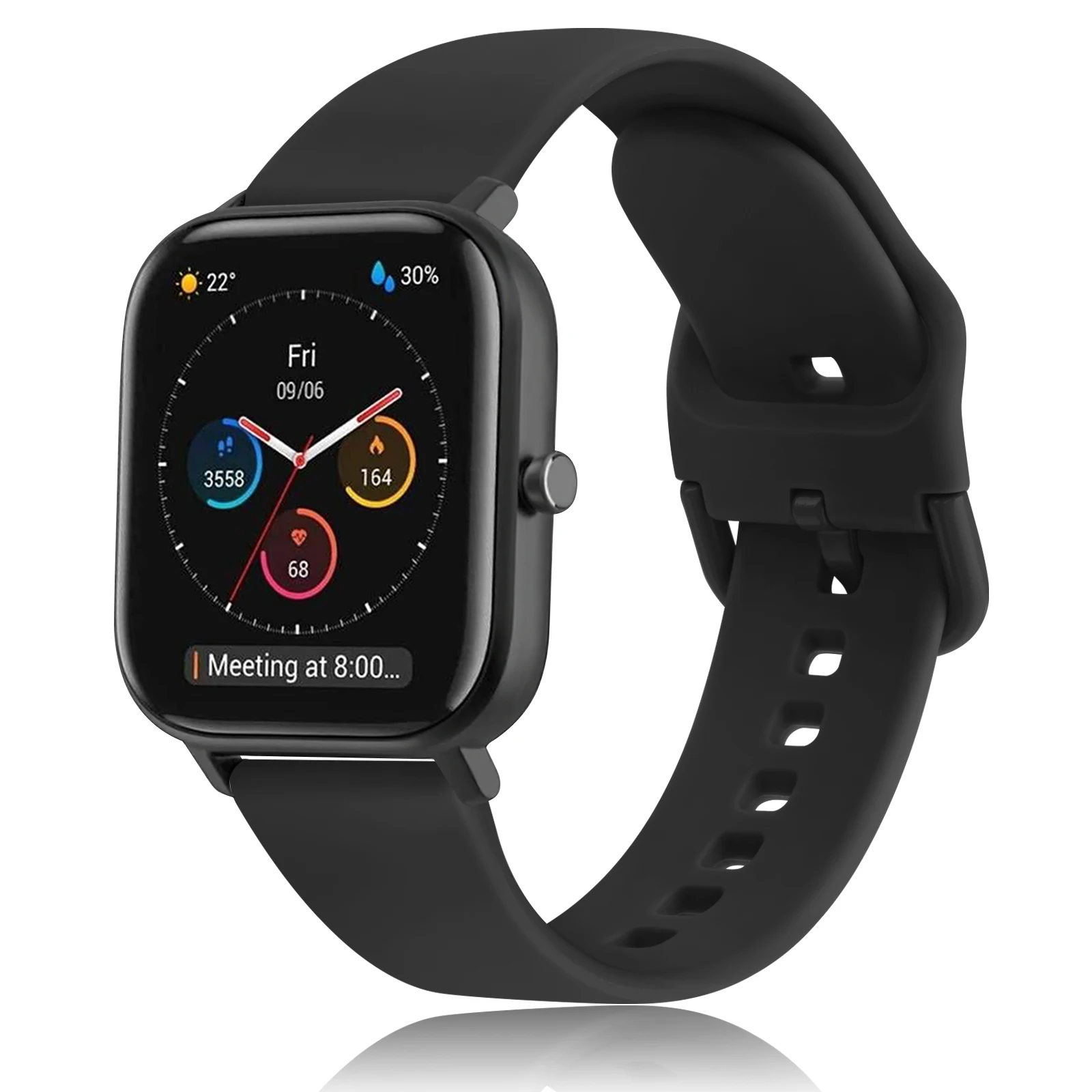Versatile Silicone Watch Band - 20mm/22mm Adjustable Strap