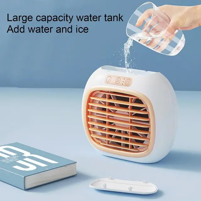 Asztali Ventilátor Csendes Hűtő Hordozható Köd Energiatakarékos Ködös Levegő Párásítója A Szoba Hálószobájához - Image 5