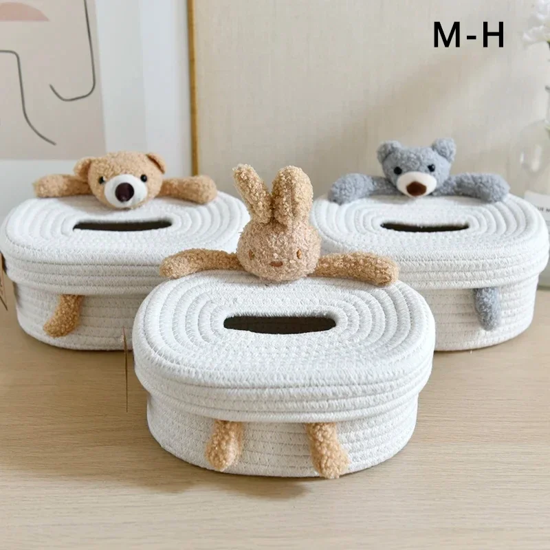 Creative Nordic style Rabbit tissue box for home living room storage ...