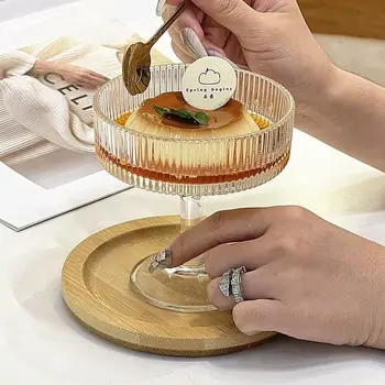 Vertical Ribbed Dessert Glass 1