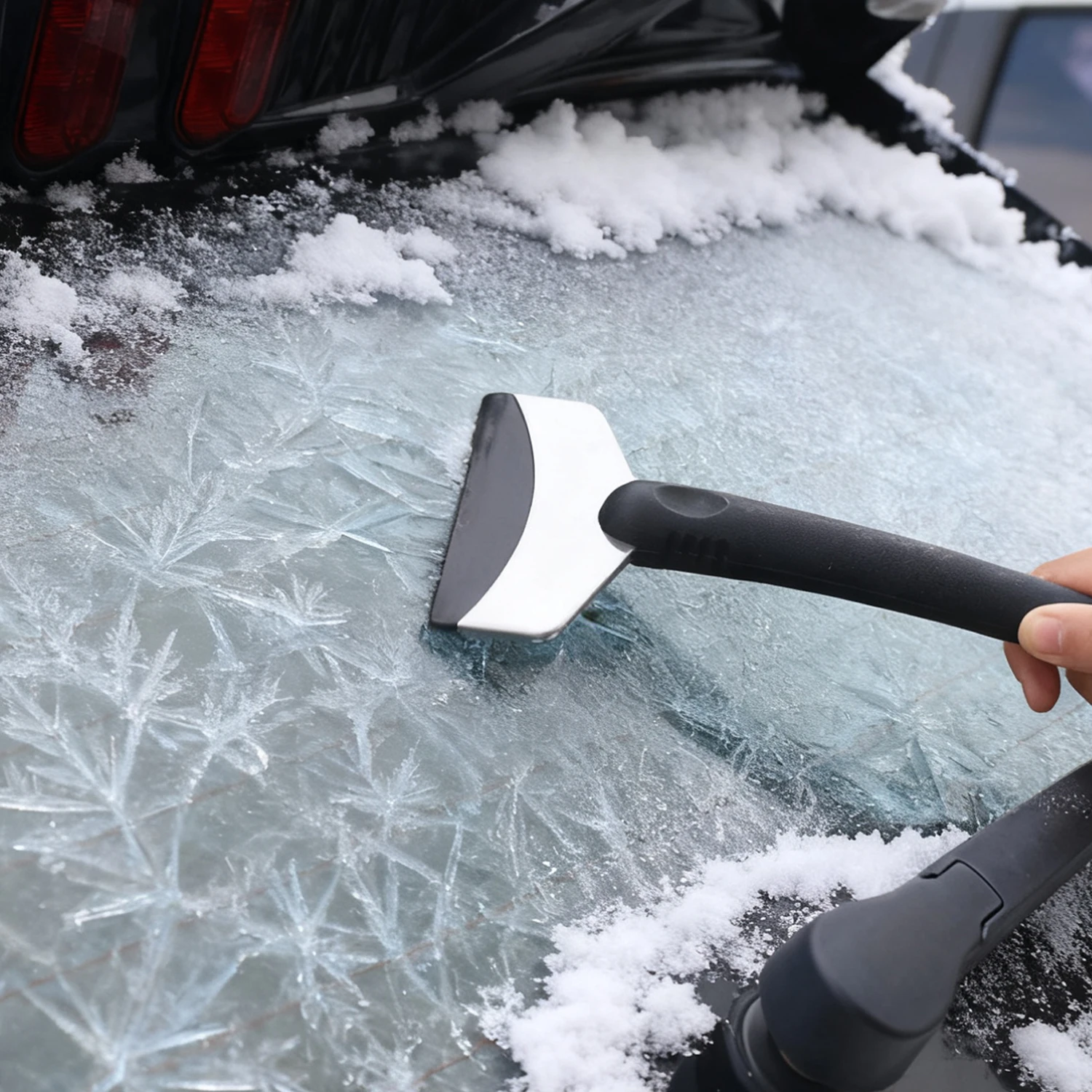 Multi-Functional Car Ice Scraper - Snow Removal Tool for Winter Windshield, Auto Ice-Breaking Shovel with Dual-Use Design
