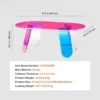 Acrylic Coffee Table, Iridescent Acrylic End Table,Colorful Acrylic Side Table 37.4 in (L) x 19.7 in (W) x 13.8IN (H) for Coffee 3