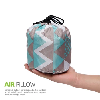 Outdoor Camping Automatic Inflatable Pillow Tent Camping Equipment Leisure Ethnic Style Tent Lunch Break Travel Sleeping Pillow 5