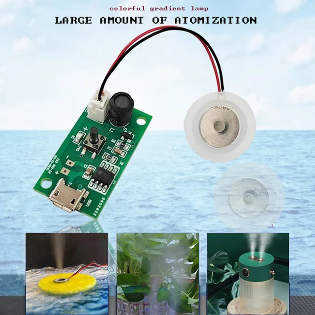 USB Mini Humidifier DIY Kits Mist Maker And Driver Circuit Board Fogger Atomizer Sheet Water Replenishment Atomization Module 2