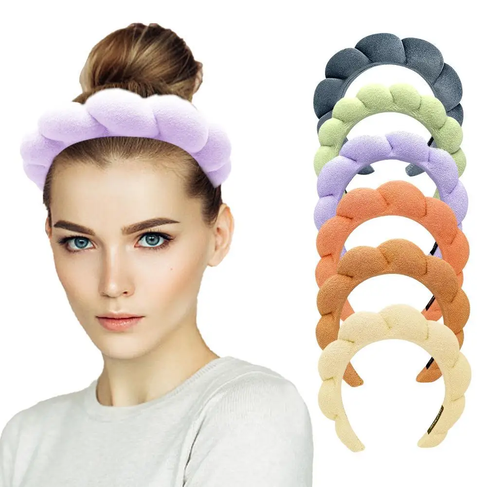

1PC Color Velvet Headband Hair Bands Winter New Sponge Hair Hoop Bezel Headbands For Women Fashion Hair Accessories