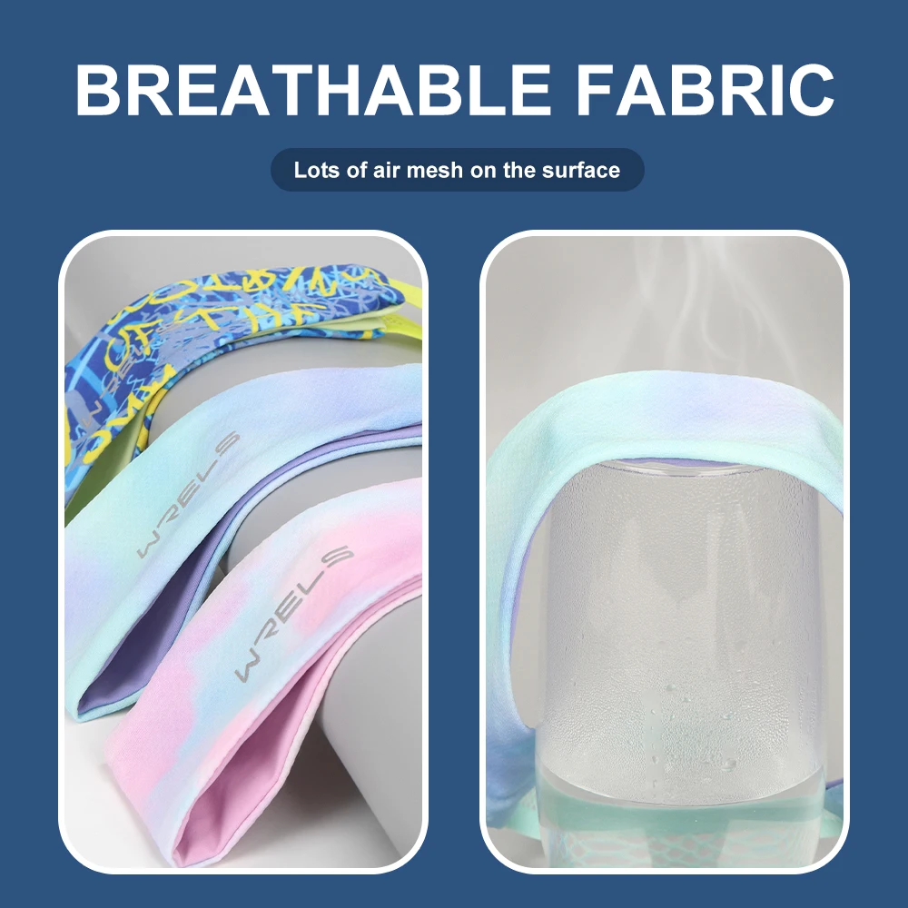 Sports Headband Breathable Elastic Sweatband Quick Dry Running Tennis Yoga Hair Band Lightweight Gym Sports Workout Hairband