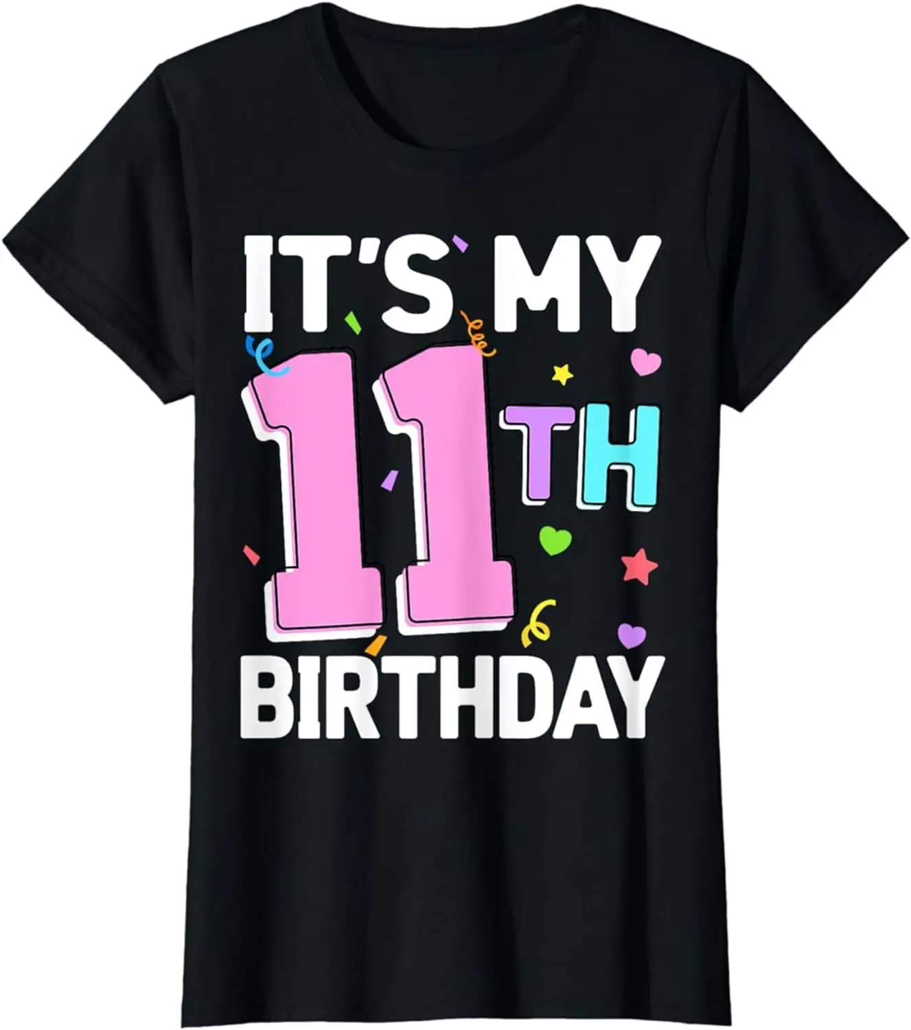 

Футболки с надписью «Girls It's My 11» на день рождения