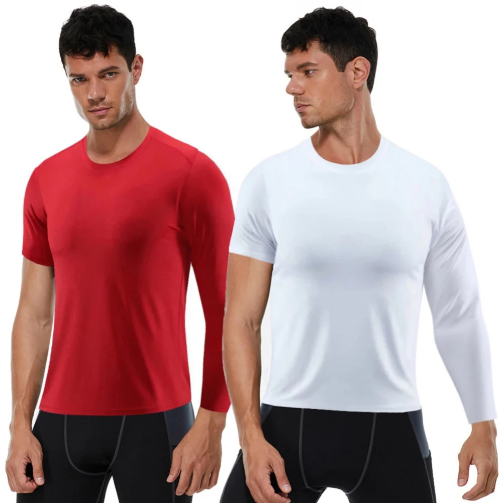 Compression Long Sleeve T-Shirt Lightweight Breathable Men's Basketball Sweatshirt Fitness Running Quick Dry Sport Gym T-shirts