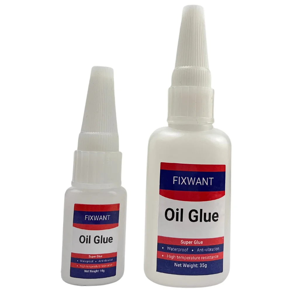 FIXWANT 범용 고강도 유성 접착제, 초강력 플라스틱 목재 세라믹 고무 금속 방수 접착제, 10g/35g