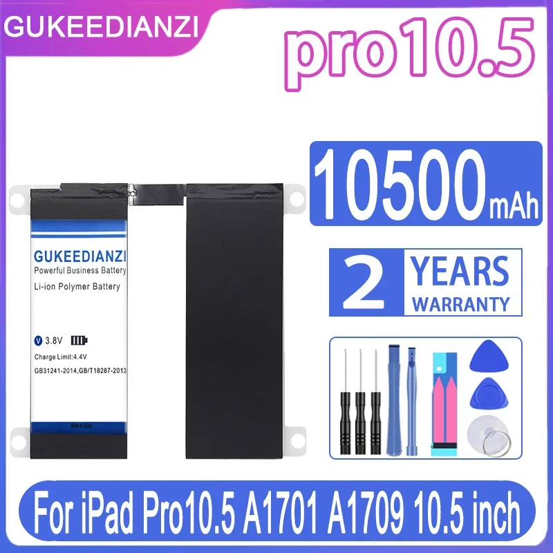 

Pro10.5 10500mAh GUKEEDIANZI Replacement Battery For IPad Pro 10.5 A1701 A1709 10.5 Inch Batteria + Free Tools