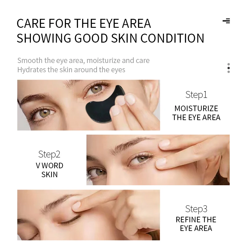 5/10 Pairs SADOER Caviar Eye Mask Anti Dark Circles Removal Eyes Bags Moisturizing Hydrating Firming Patches Skin Care