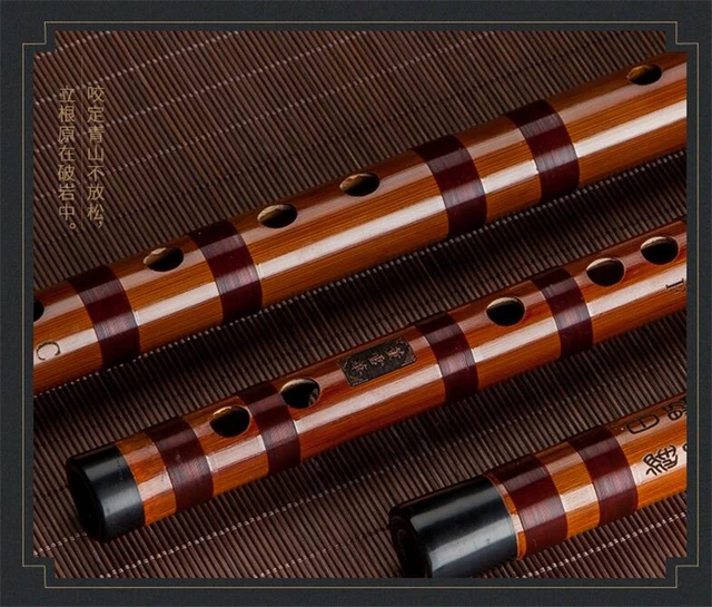 High Quality Chinese Flute Traditional Musical Instruments Bamboo Dizi Key  Of C D E F G Bb Eb Transverse Flauta DongXueHua