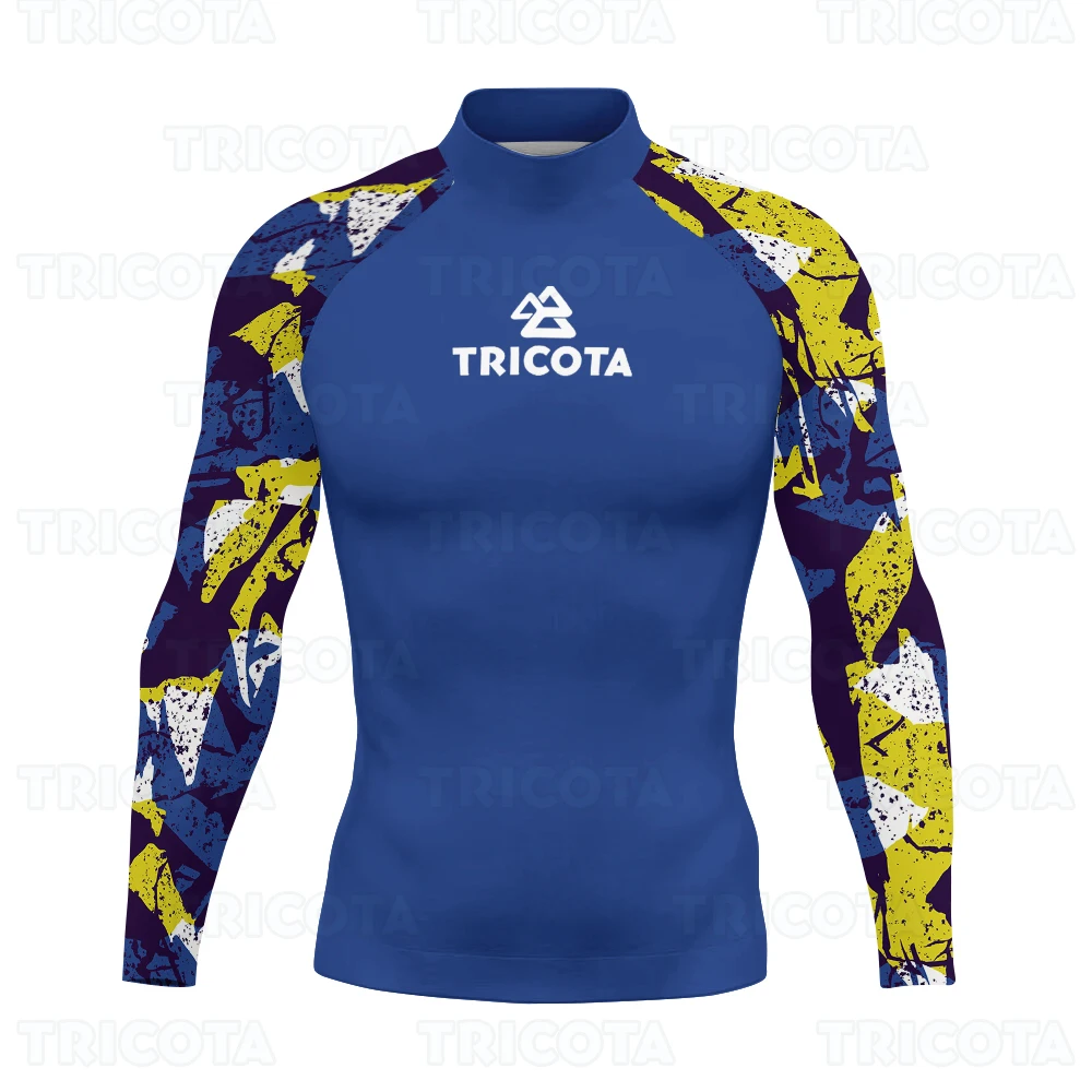 Swimming Rashguard Surfing T-shirts Men Long Sleeve Rash Guard Basic Skins Swimwear UV Protection Beach Diving Surfing Clothing swimming rash guard