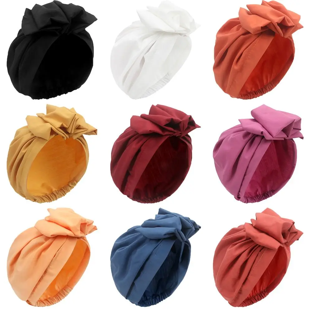 Sleep Hat Headwrap Headwear Headscarf Bonnet Turban African Head Wraps Cancer Chemo Cap Muslim Hijab hot sell muslim islamic women crinkle hijab scarf femme musulman solid color soft cotton headscarf hijab shawls and wraps 01 65