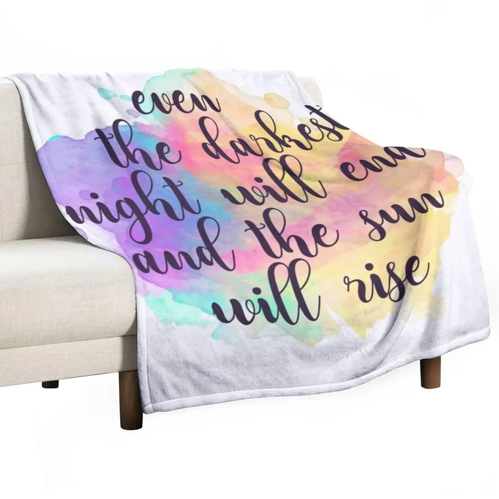 

New Darkest Night #2 Throw Blanket sofa bed Cute funny gift Luxury St Blankets