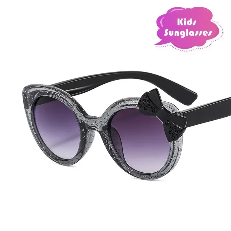 Cat Eye Children Sunglasses Personality Bowknot Kids Cute Baby Eyewear Trend Girls Boy Eyeglasses