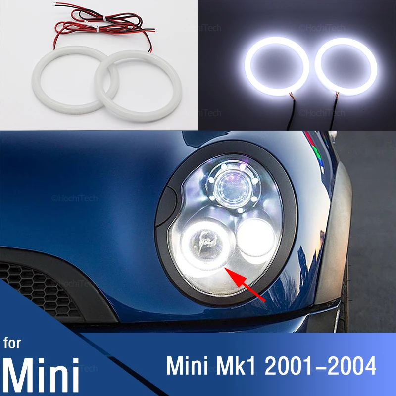 

for BMW Mini Mk1 R5053 Hatchback 01-04 Car Accessories Halo Ring 6000K White High Quality Milk Cotton Angel eyes light