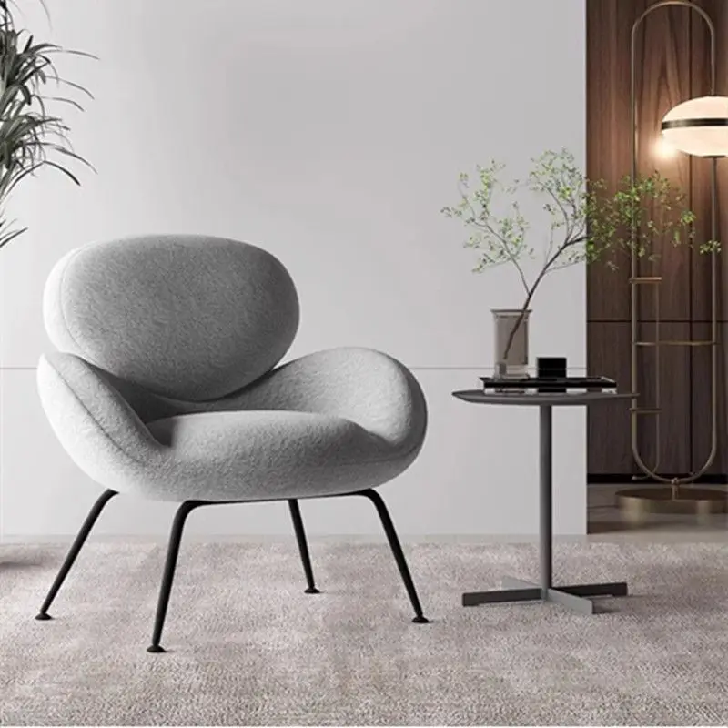 Nordic Furniture Light Luxury, Single, Sofa Chair, Home, Simple, Living Room, Bedroom, Lazy, Recliner, Balcony, Leisure, Chair