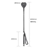 53.5CM PU Leather Heart-Shaped Horse Whip Premium Crops Equestrianism Paddles Riding Crop Horse Whips 3