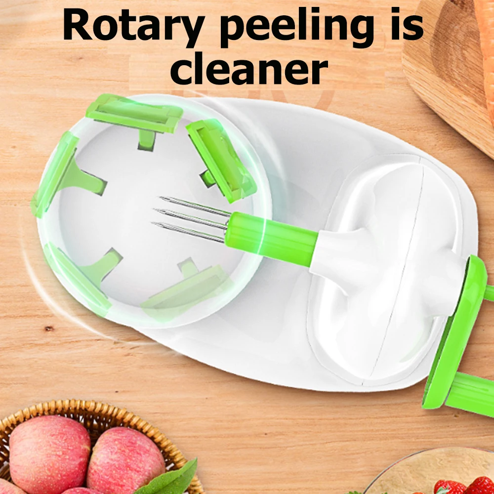 Hand-cranked Multifunction Fruit Peeler With Fruit Slicer Corer Cutter and Blades Apple Pear Kitchen Home Manual Peeler Machine 4