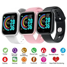 

D20 Pro Smart Watch Y68 Bluetooth Fitness Tracker Sports Watch Heart Rate Monitor Blood Pressure Smart Bracelet for Android IOS