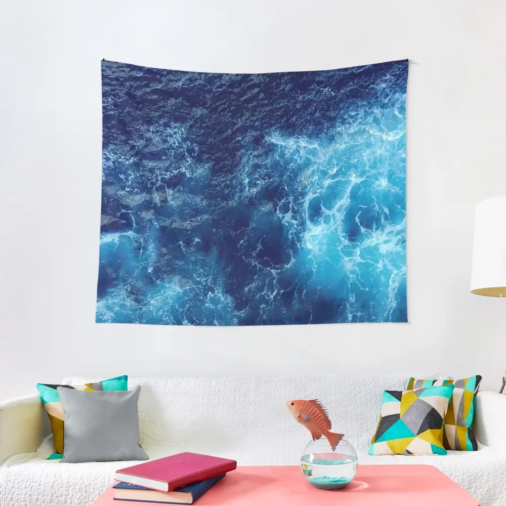 

Deep Blue Tapestry Decorative Paintings Room Aesthetic Decor Kawaii Room Decor Tapestry