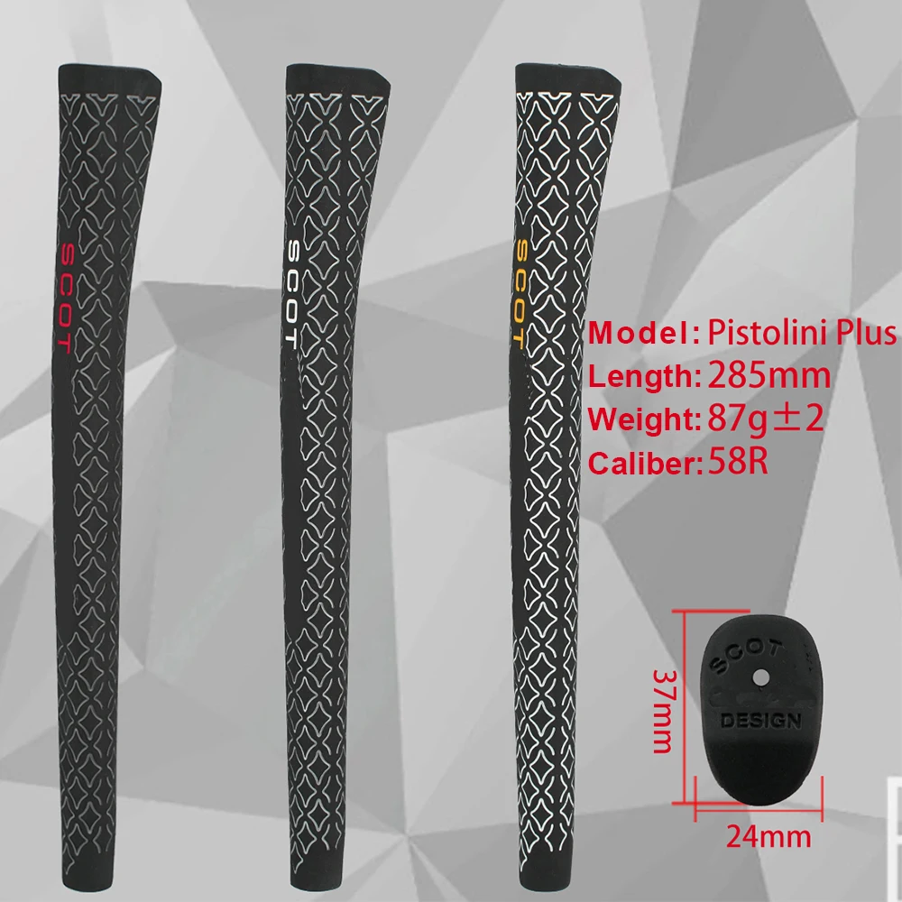 golf grips Golf Grip Pistolini Plus Big Head Golf Putter Grip White/Yellow/Red Word