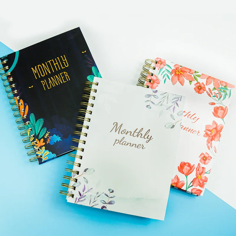 2023 A5 Notebook 365 Days Portable Pocket Notepad Daily Weekly Agenda Planner Notebooks Stationery Office School Supplies