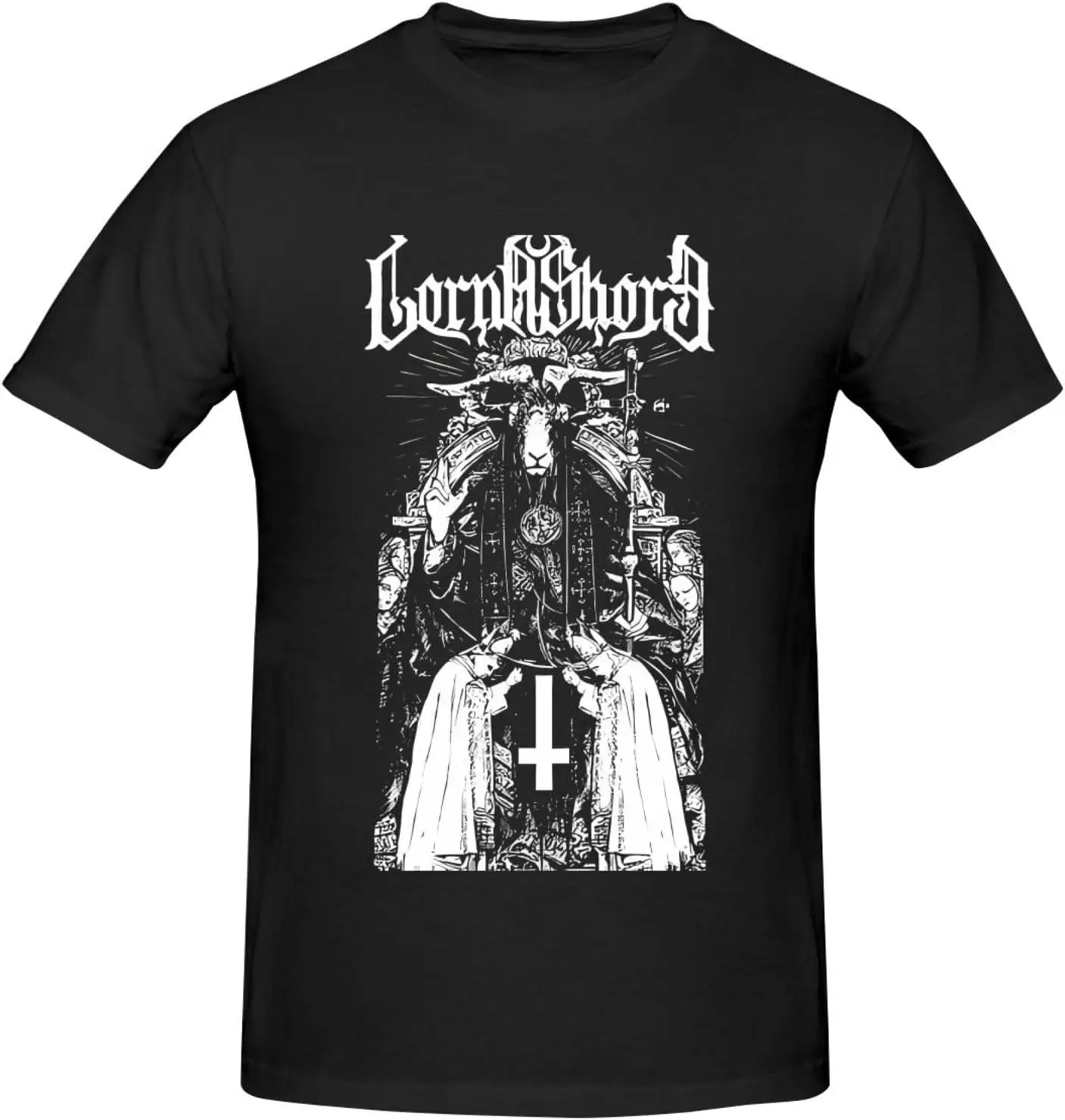 

Lorna Music Shore Men's T-Shirt Basic Short Sleeve Tee Classic Youth Memory Casual Top