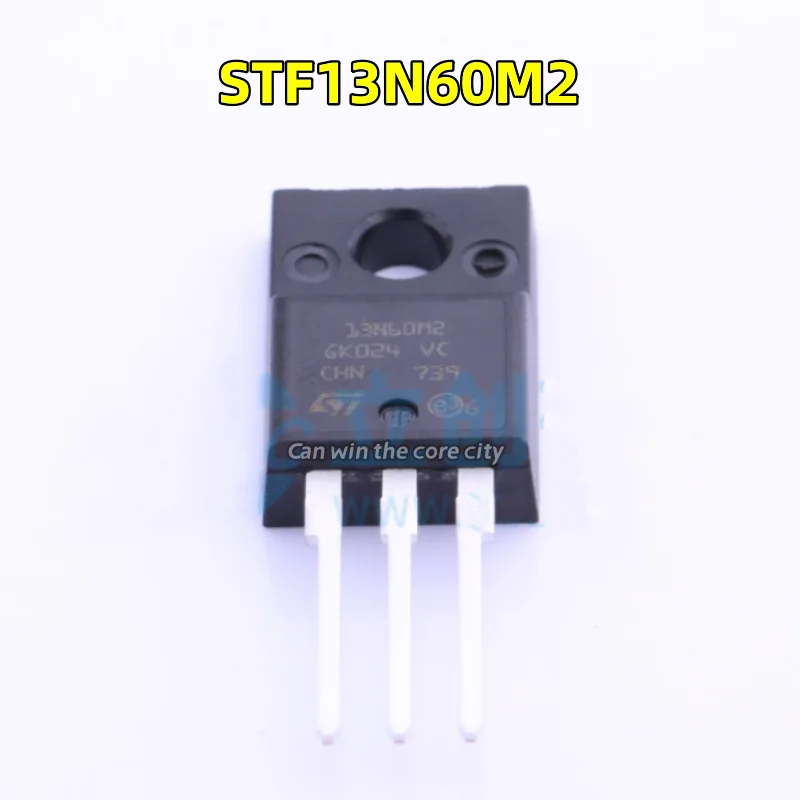 

10 pieces New original STF13N60M2 package TO-220 FN channel 600V 11A MOS FF