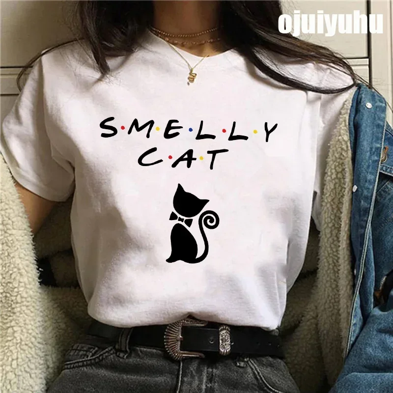Fashion Friends Tv Show Funny Cartoon T Shirt Women Graphic Best Friends Harajuku T-shirt Korean Style Tshirt Vintage Top Female