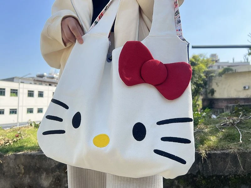 Bolsas Kawaii Hello Kitty para Mulheres, Anime