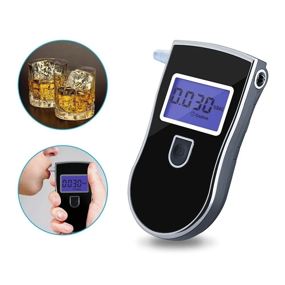Digital display breathalyzer alcohol tester