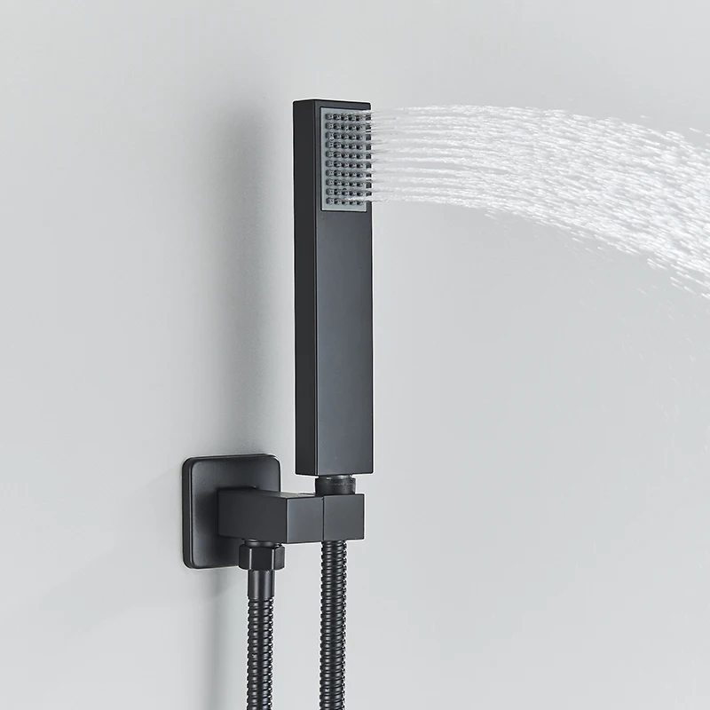 Bathtub Wall Mounted Faucet Set Bathroom Shower Faucet Waterfall Outlet Cold And Hot Mixing Mixer With Bath Tub Spout 3