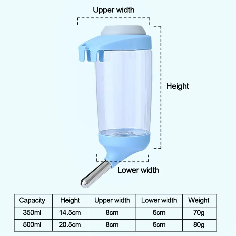 350/500ml Automatic Drinking Water Fountain Pet Dog Guinea Pig Squirrel Rabbit Licking Hanging Water Feeder Bottle pet water feeder