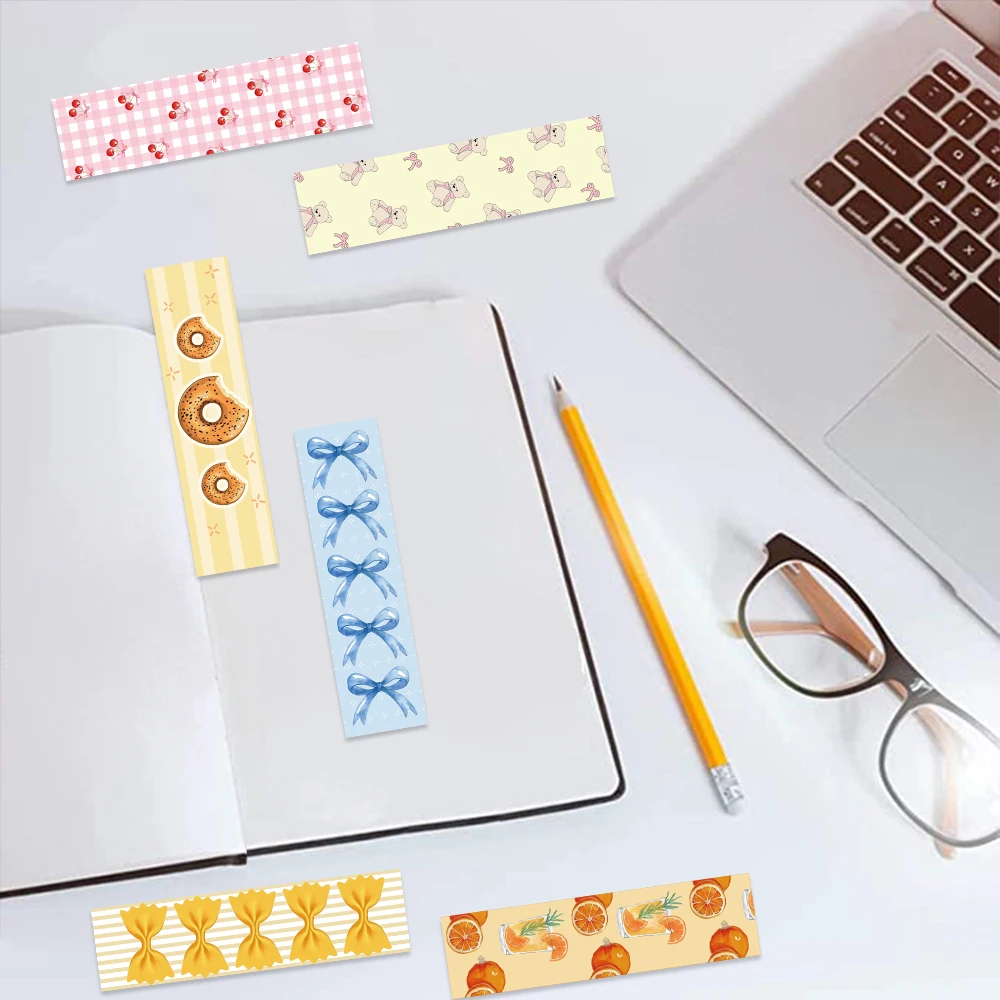 Bookmarks 30Pcs Coquette Doodle Assorted Designs Premium Paper Set for Readers Book Page Markers